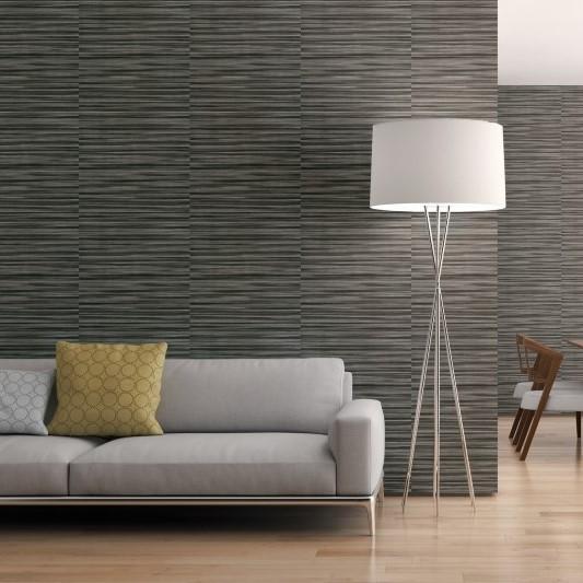 horizontal striped wallpaper,wall,interior design,floor,window covering,furniture