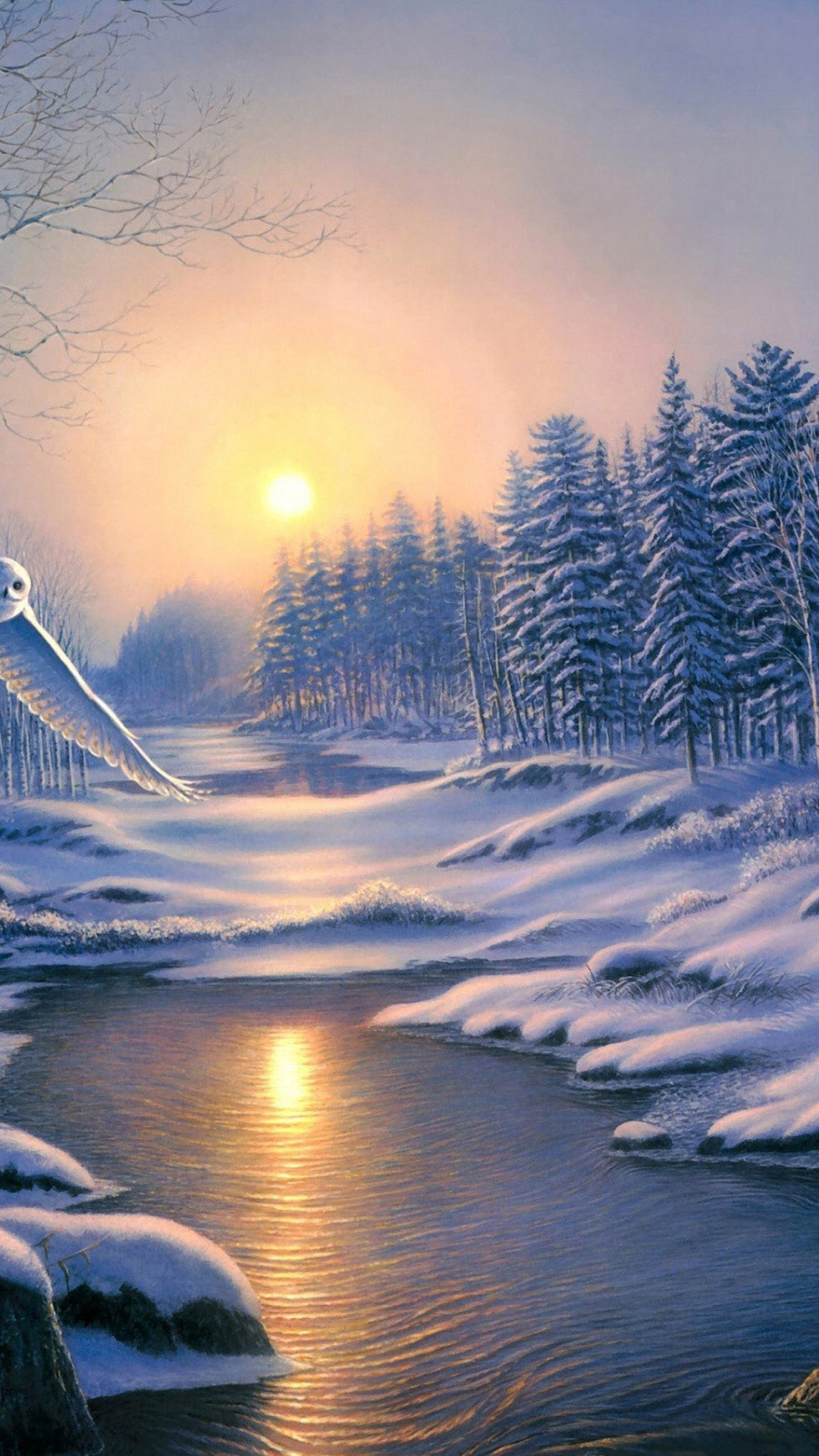 ダウンロード壁紙アンドロイド,空,自然,自然の風景,冬,雪