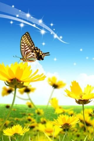 descarga de fondos de pantalla 3d para android mobile,mariposa,insecto,naturaleza,paisaje natural,polillas y mariposas