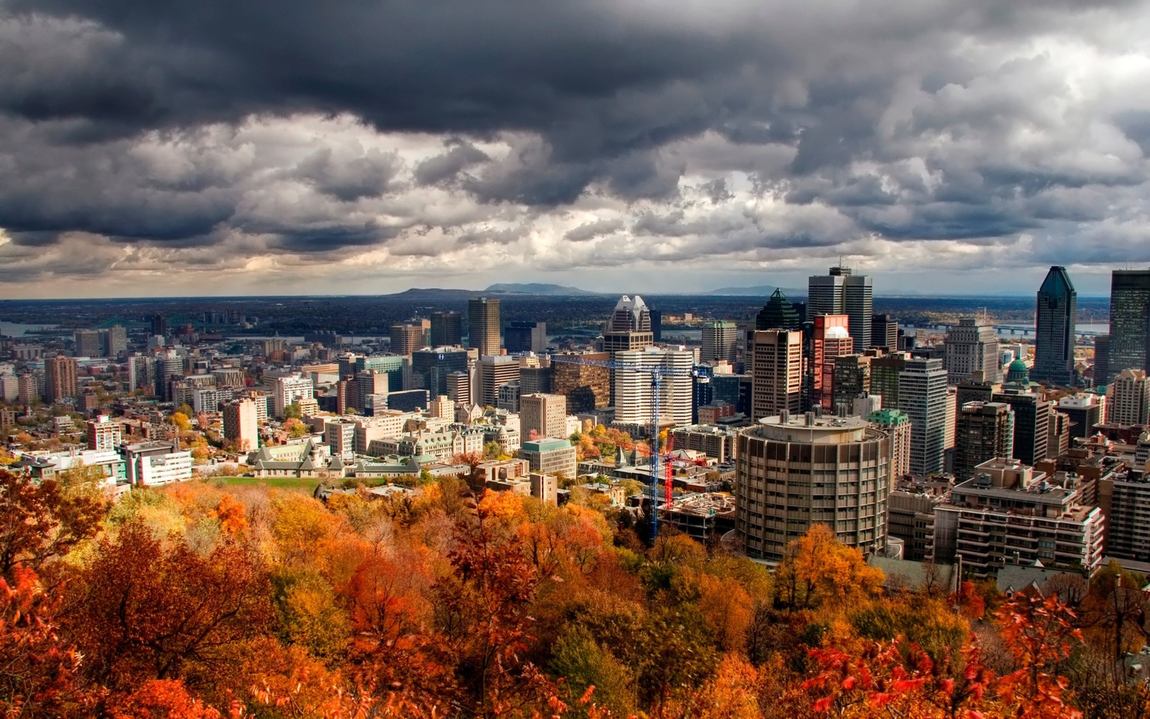 fond d'écran montréal,ville,paysage urbain,zone métropolitaine,zone urbaine,horizon