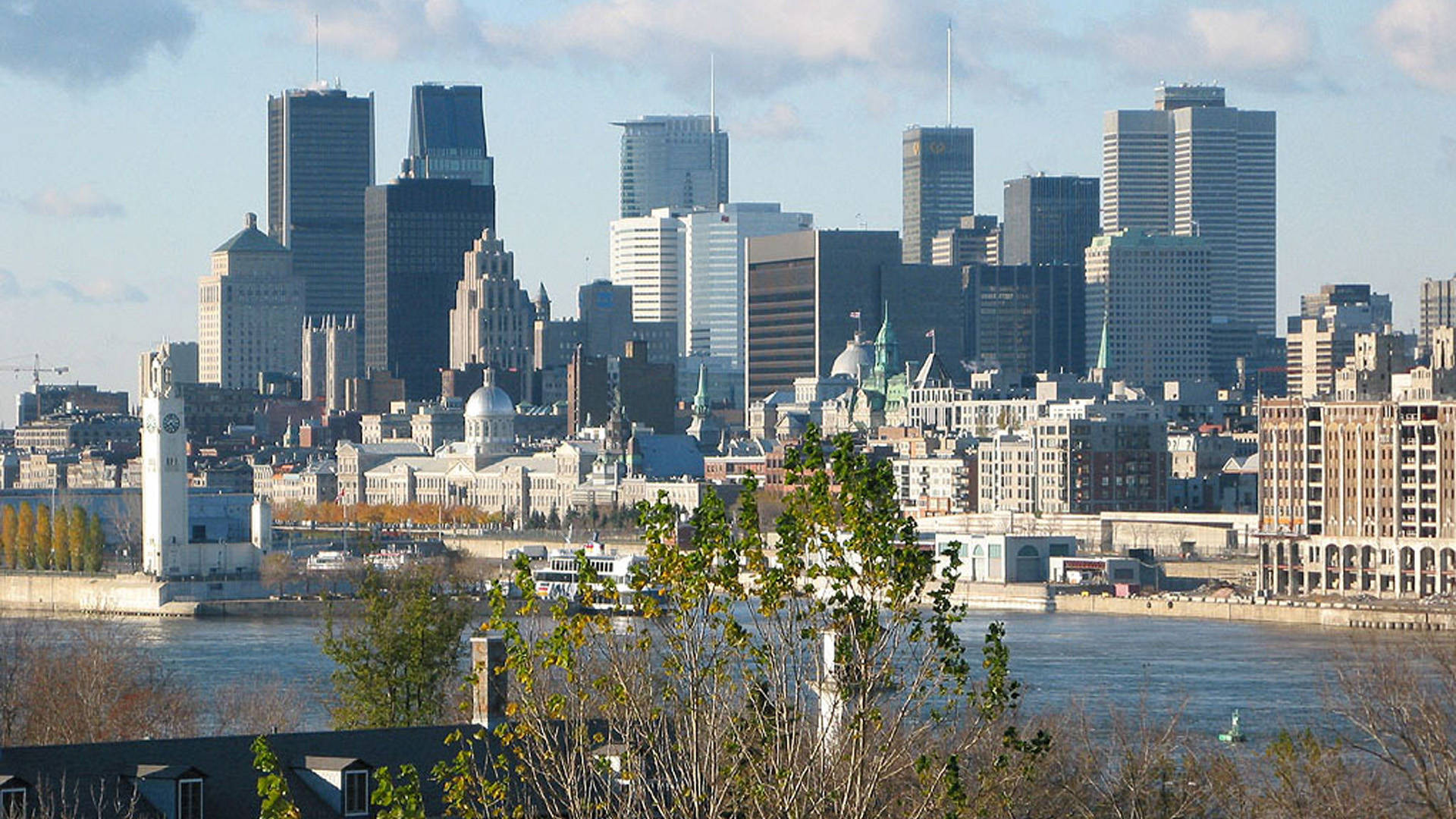 fondo de pantalla de montreal,ciudad,área metropolitana,paisaje urbano,horizonte,área urbana