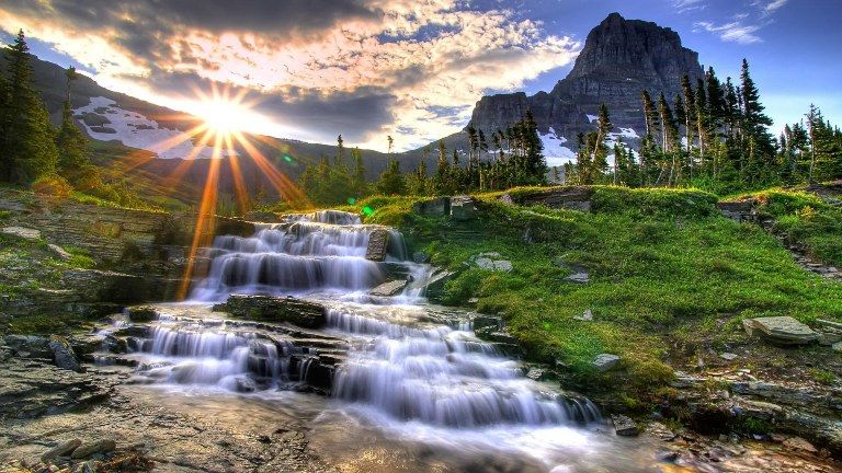 fondos de pantalla aire terjun hidup,paisaje natural,naturaleza,cuerpo de agua,cascada,recursos hídricos