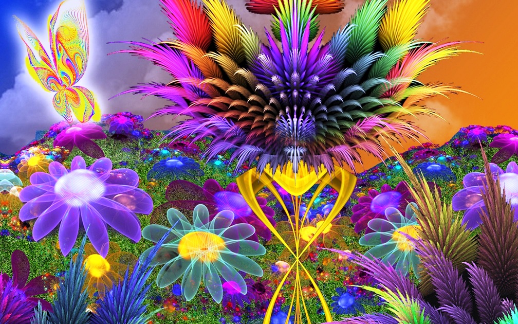 tapete bunga bergerak,fraktale kunst,psychedelische kunst,lila,kunst,violett