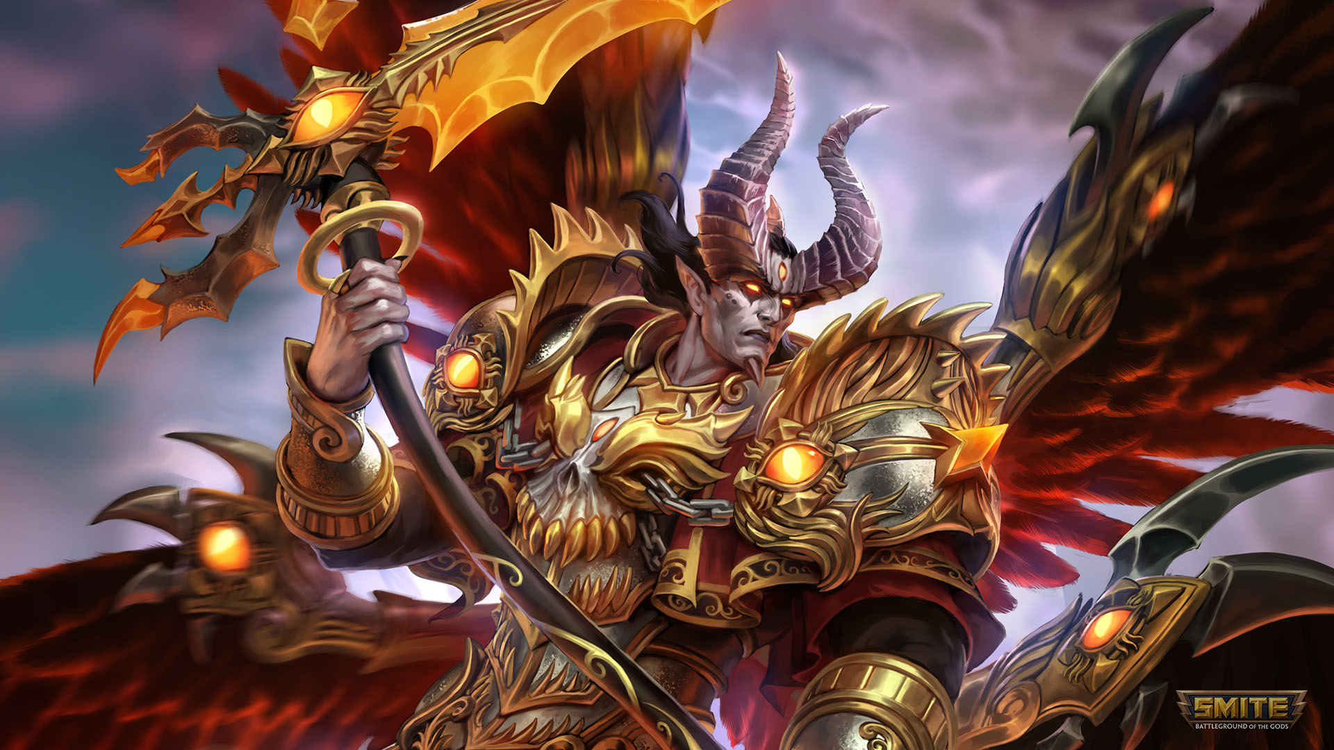 smite wallpaper,action adventure game,dragon,cg artwork,mythology,fictional character