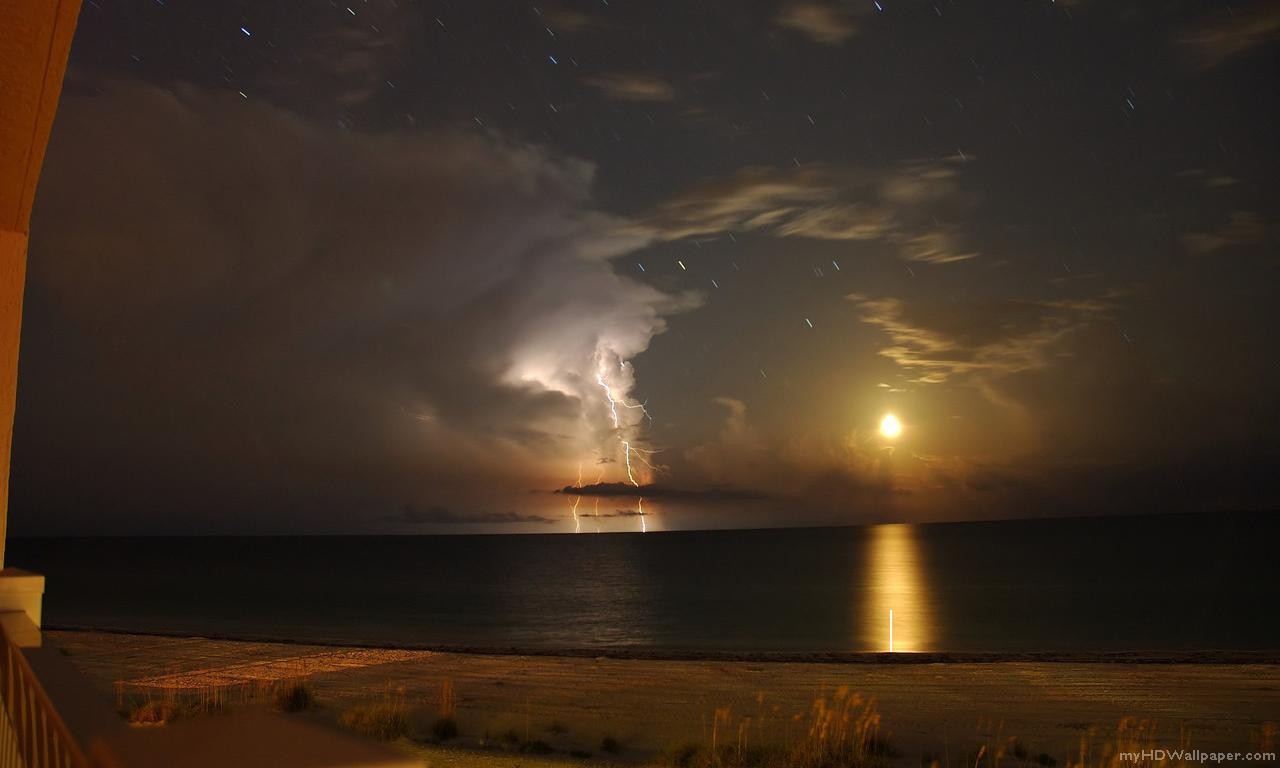 gambar fondos de pantalla keren 3d,cielo,nube,relámpago,noche,atmósfera