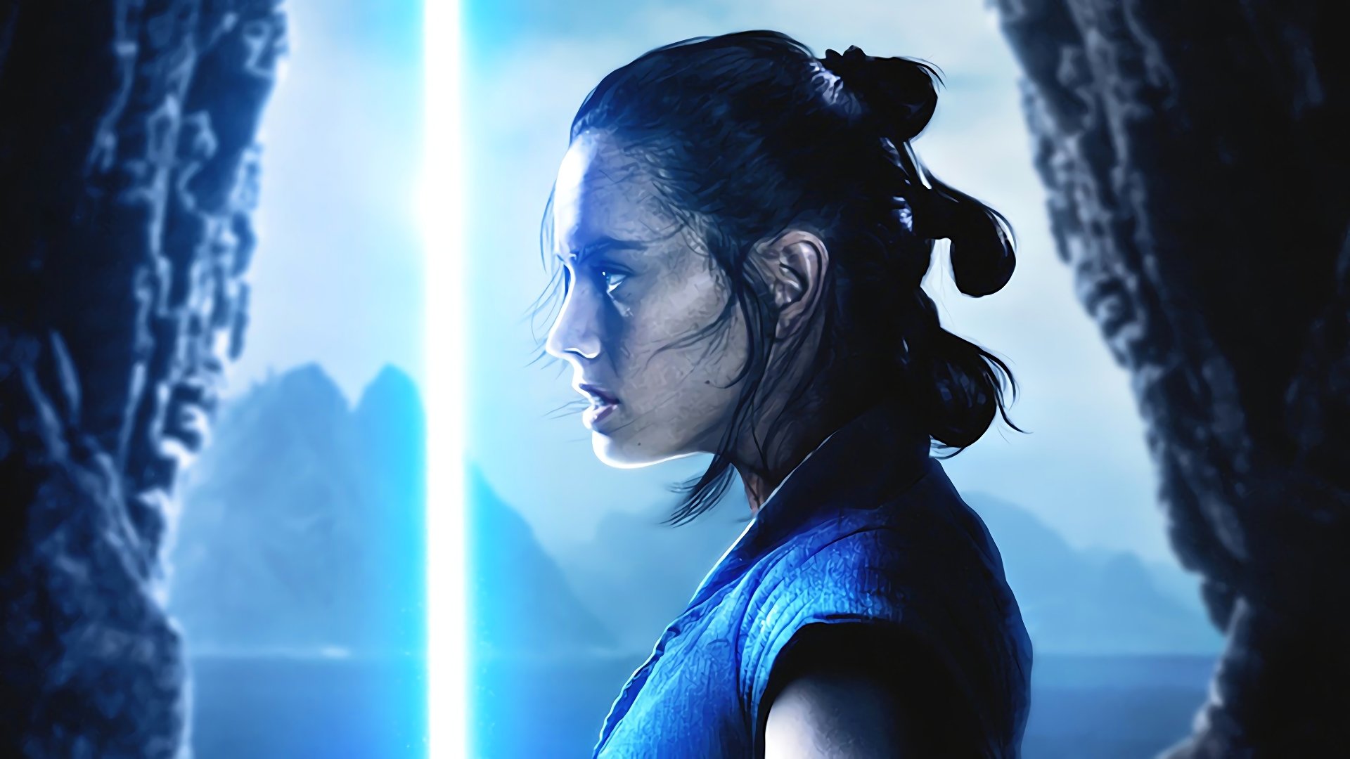 rey wallpaper,human,cg artwork,black hair,fictional character,photography