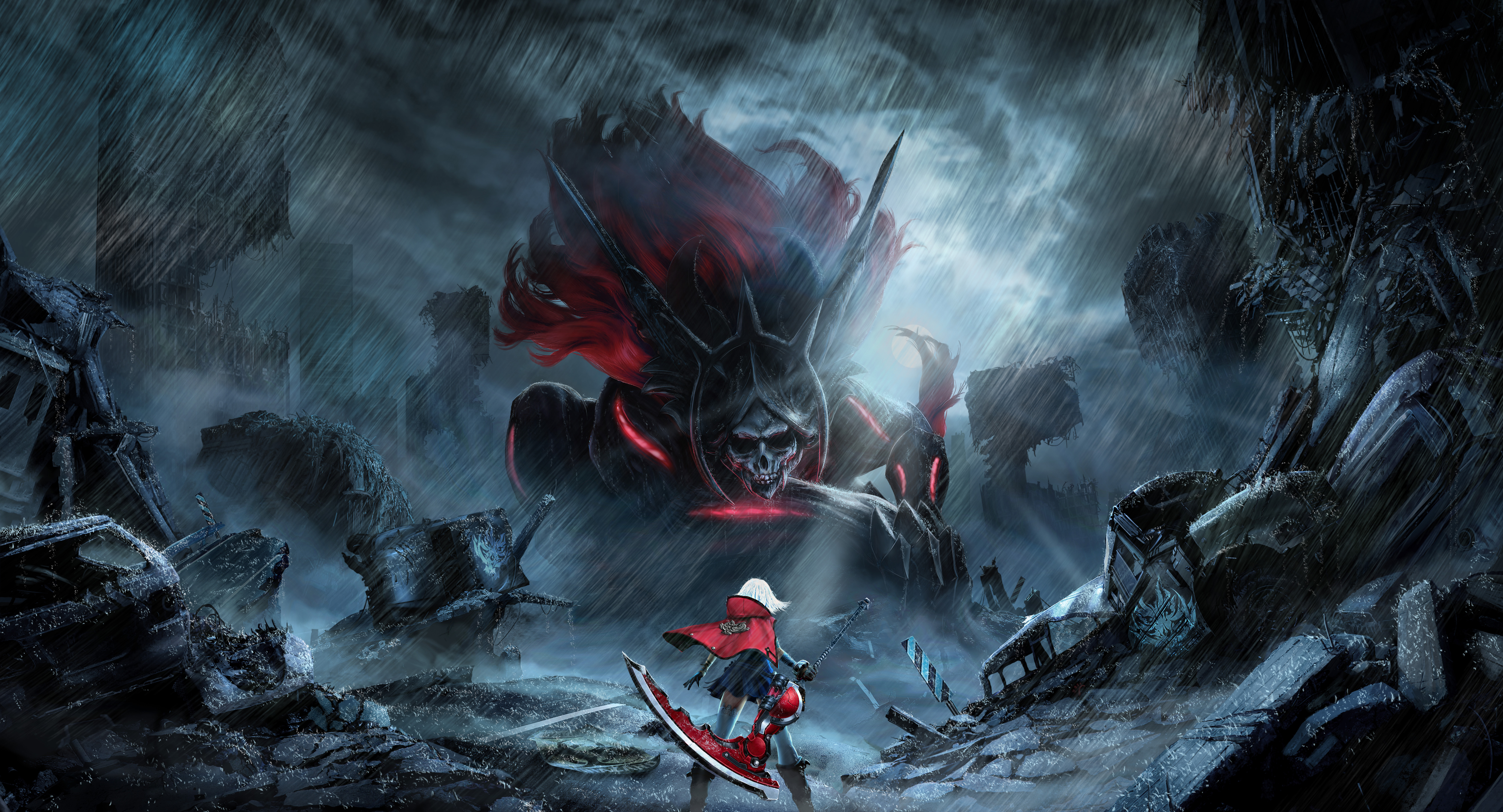 wallpaper para pc,action adventure game,geological phenomenon,demon,cg artwork,pc game