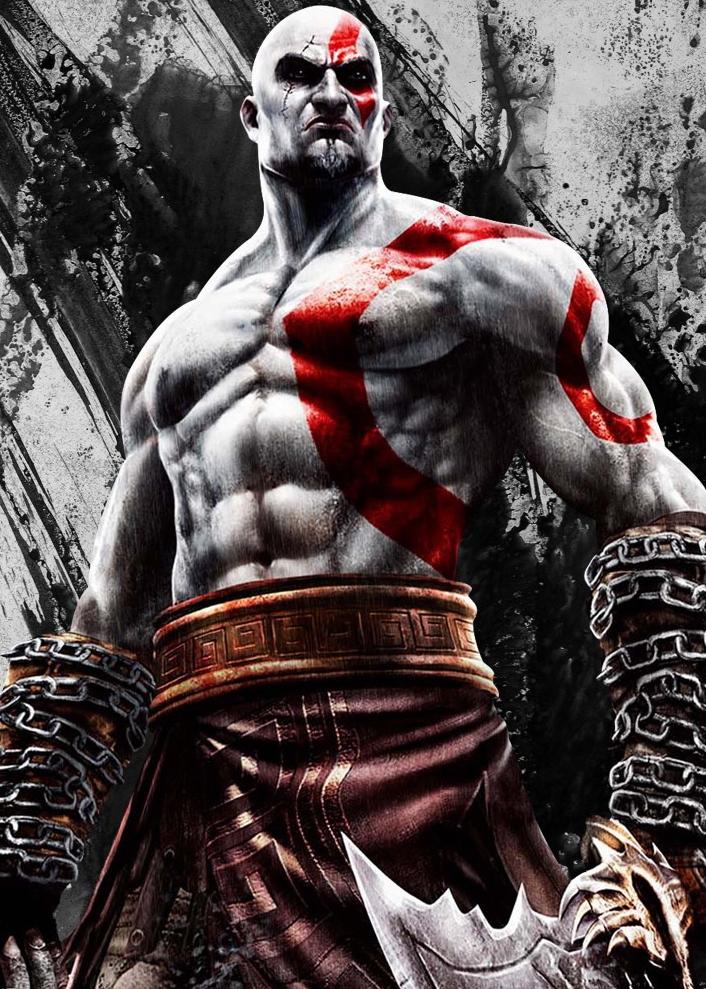 kratos wallpaper,fictional character,muscle,bodybuilding,illustration,chest