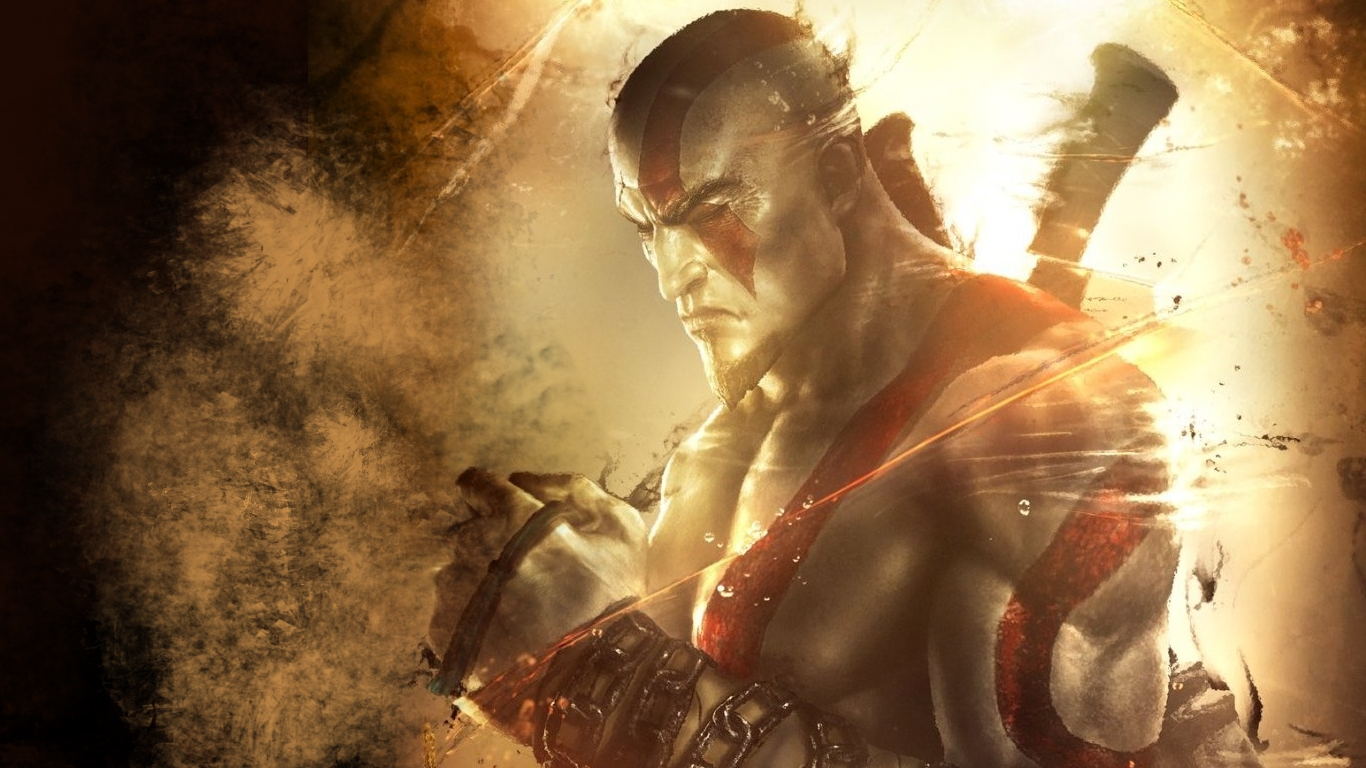 kratos tapete,cg kunstwerk,mensch,erfundener charakter,digitales compositing,illustration