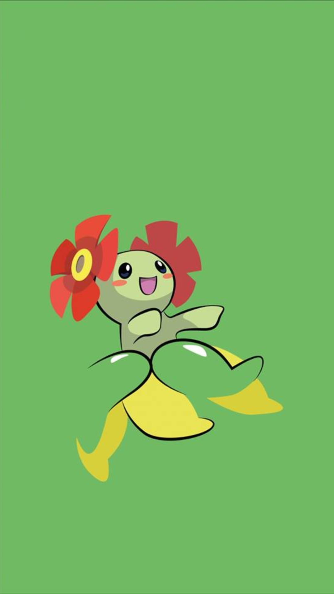 pokemon iphone wallpaper,green,cartoon,animated cartoon,illustration,leaf