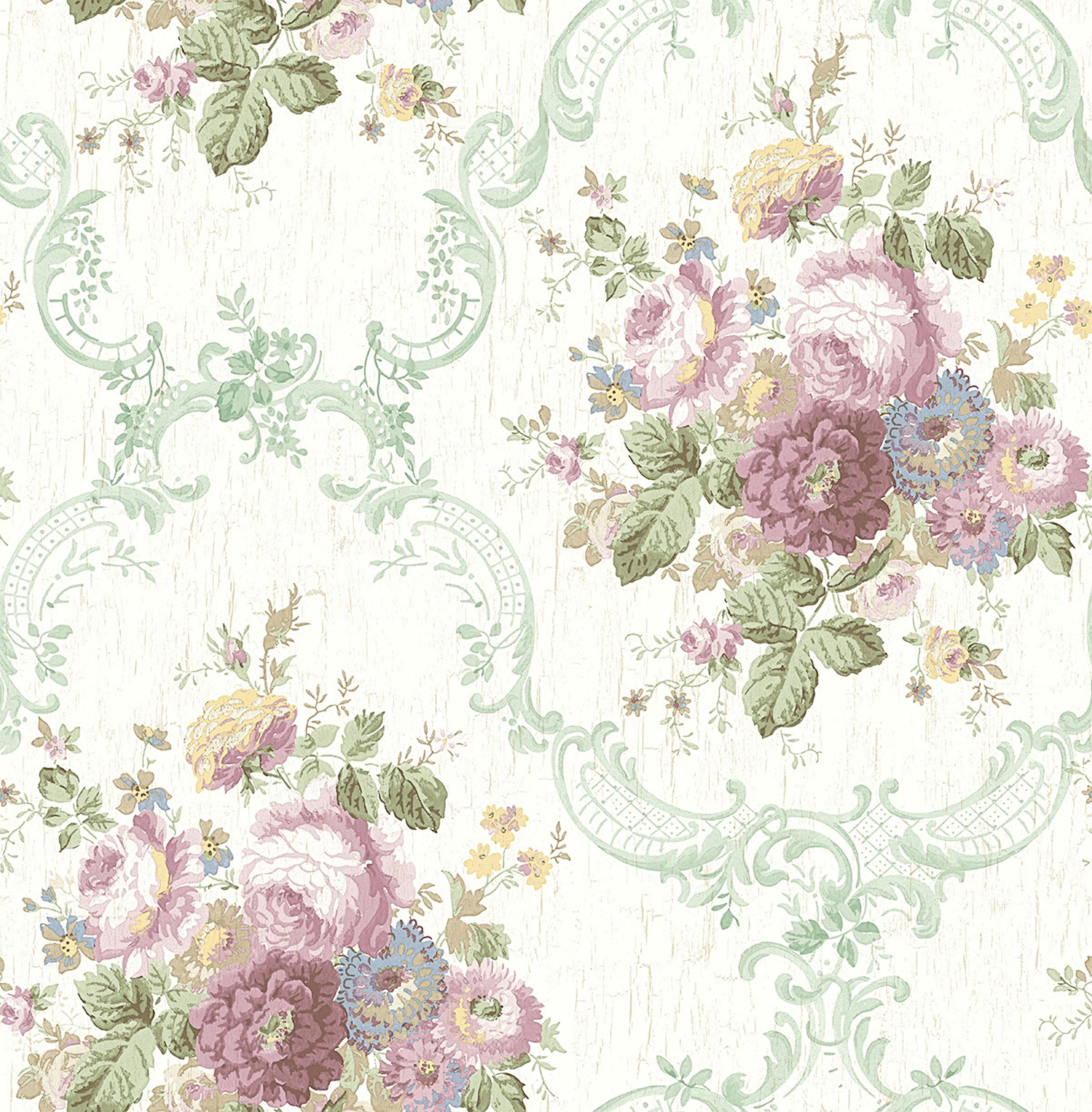 shabby chic wallpaper,pattern,floral design,lilac,pink,wallpaper