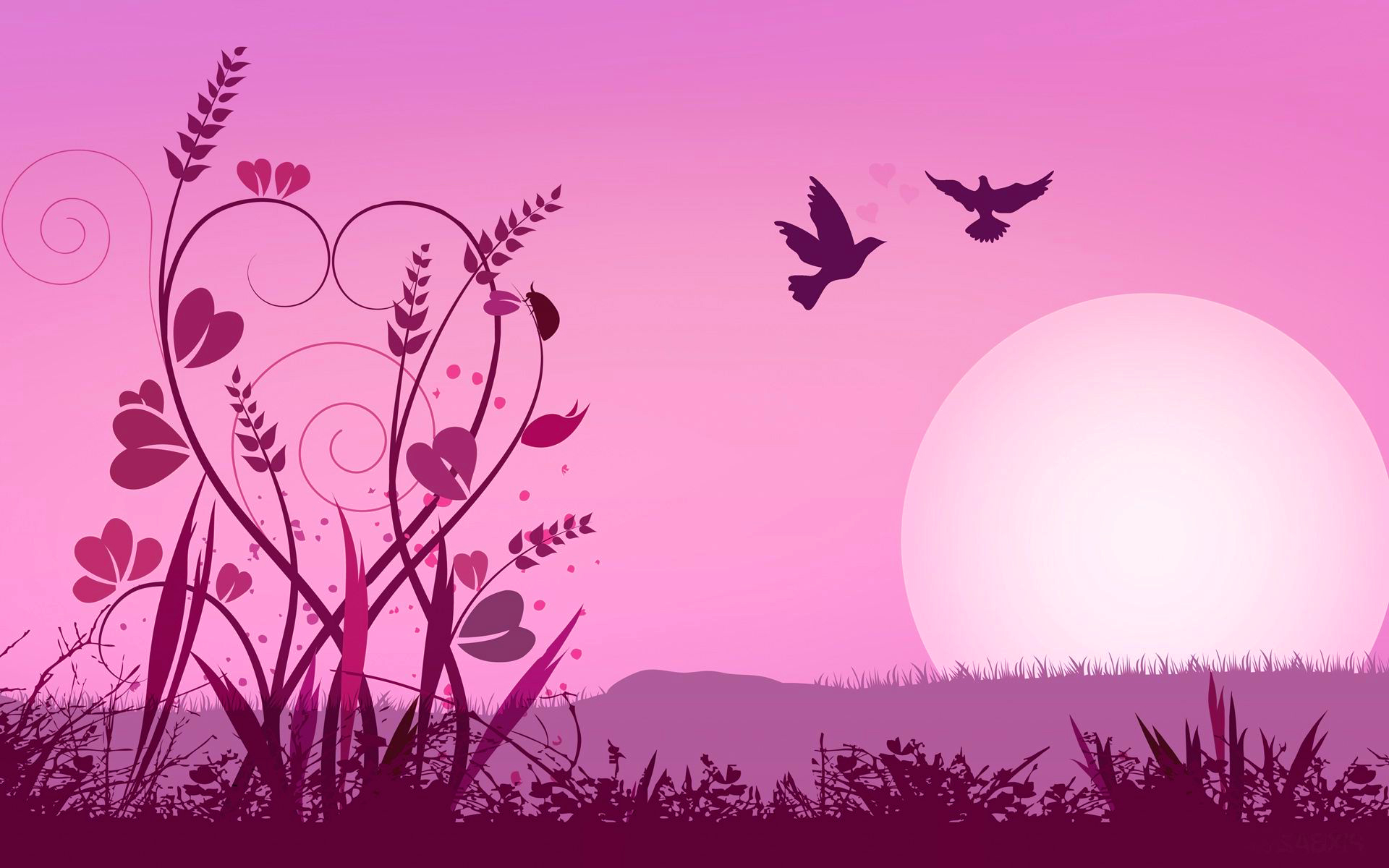 new wallpaper of love,pink,morning,branch,wallpaper,sky