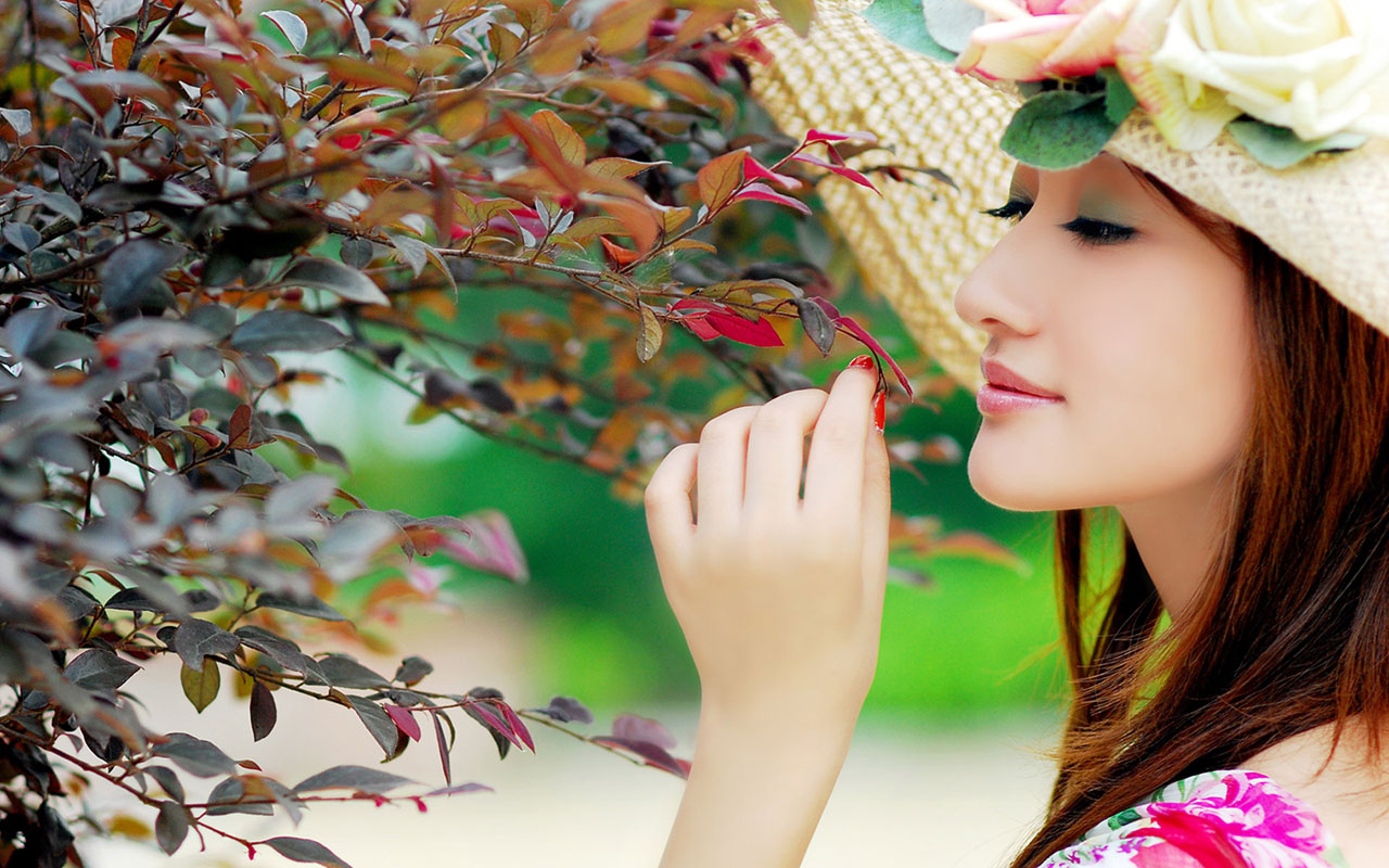 beauty full wallpaper,skin,beauty,lip,leaf,spring