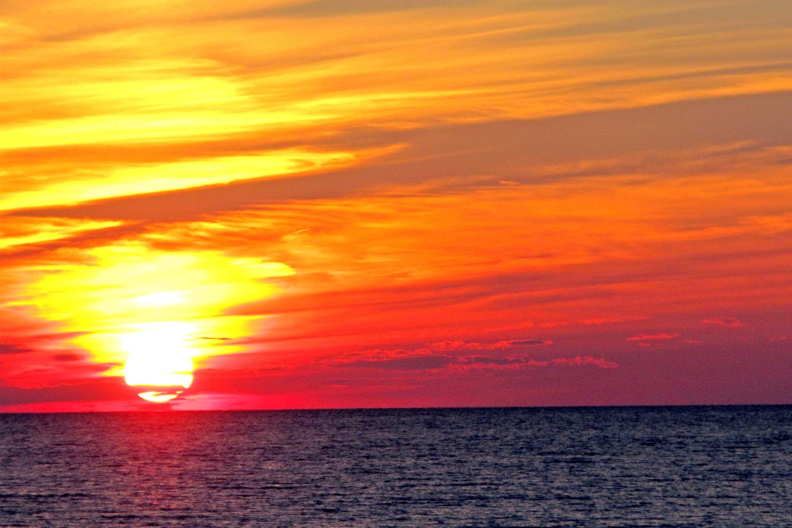 fotografie wallpaper,himmel,horizont,roter himmel am morgen,nachglühen,sonnenuntergang