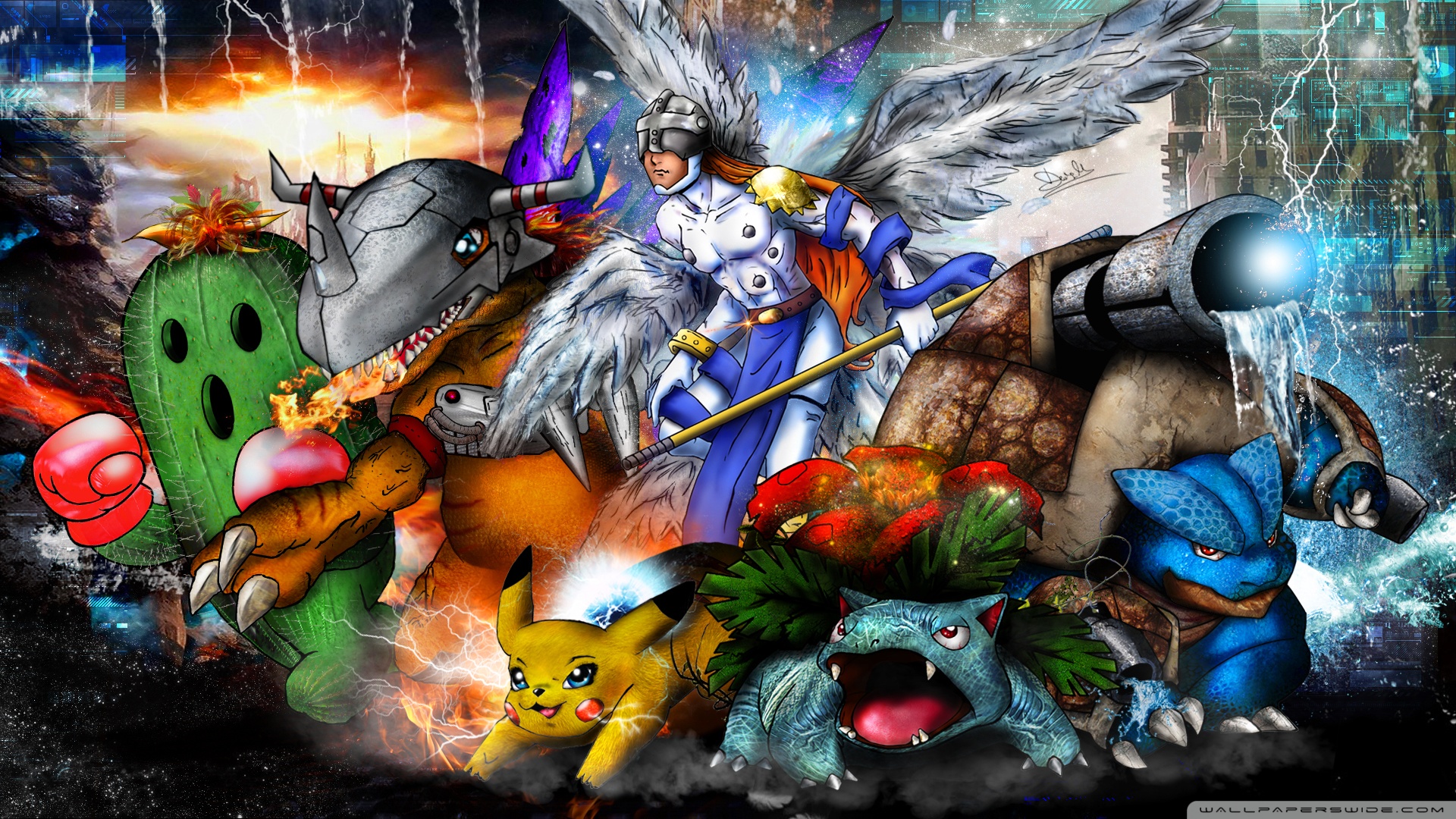 wallpaper de pokemon,action adventure game,fictional character,mythology,games,art