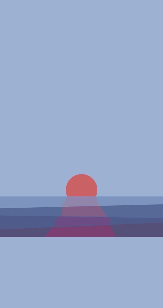 minimalistische iphone wallpaper,blau,himmel,horizont,rot,tagsüber