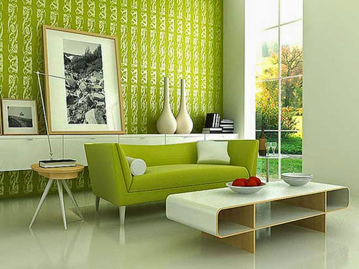 tapete minimalis,innenarchitektur,wohnzimmer,möbel,zimmer,grün
