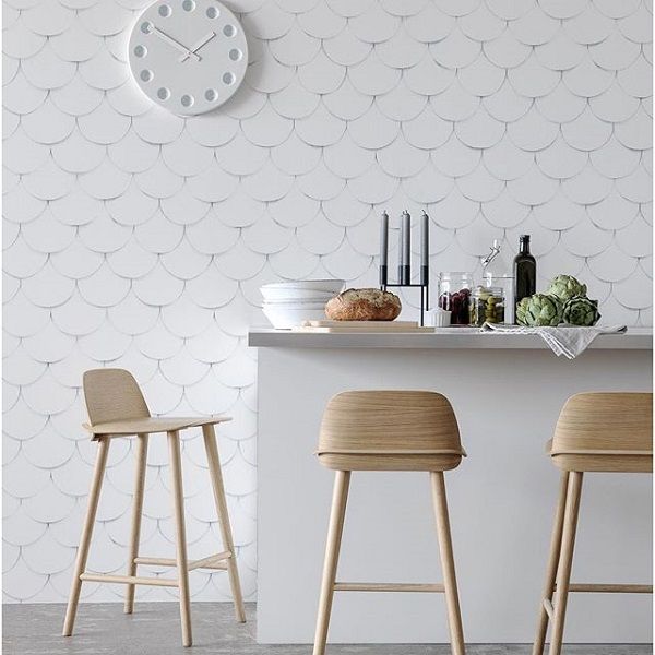 壁紙minimalis,白い,家具,テーブル,壁,椅子
