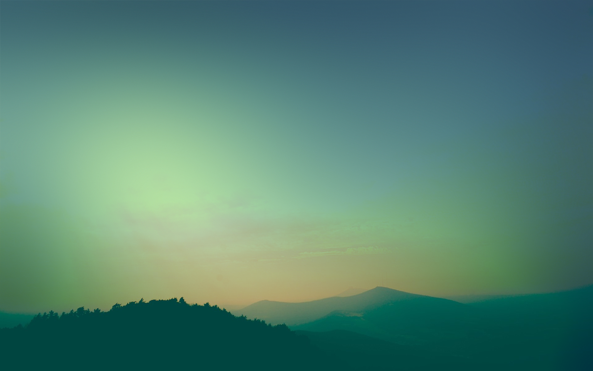 tapeten minimalisten,himmel,blau,grün,natur,horizont