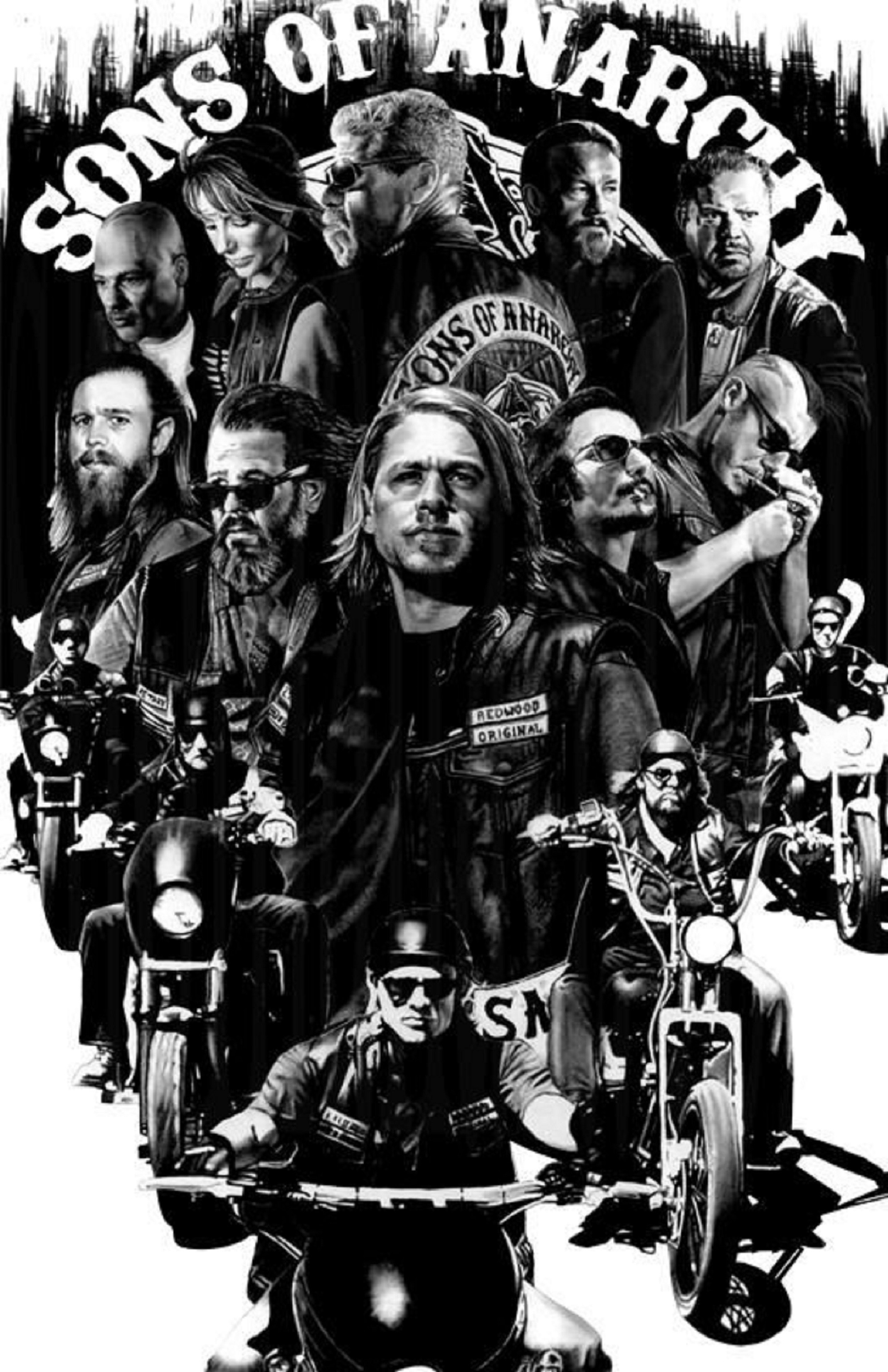 sons of anarchy wallpaper,album cover,motorcycle,team,crew,poster