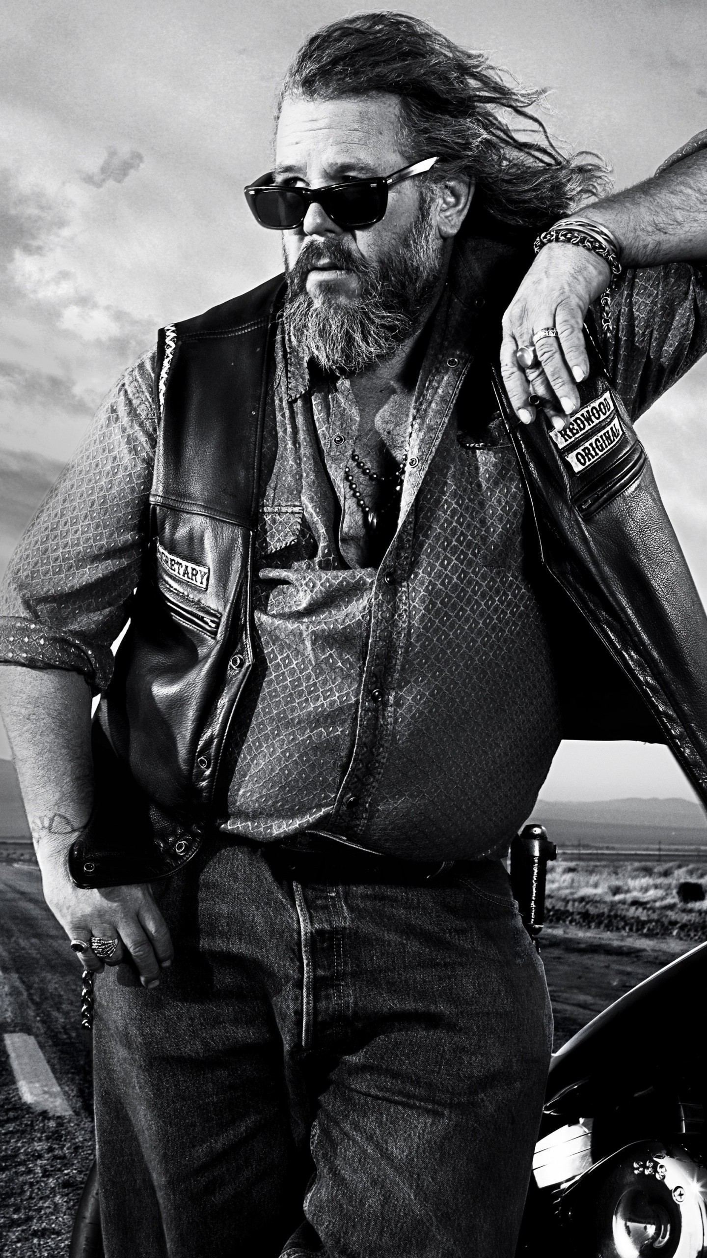 sons of anarchy wallpaper,eyewear,beard,facial hair,leather,jacket