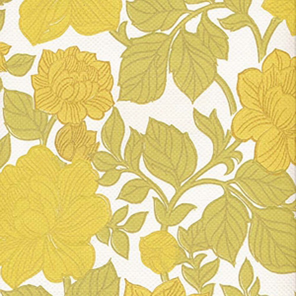 70 년대 벽지,잎,노랑,무늬,벽지,식물