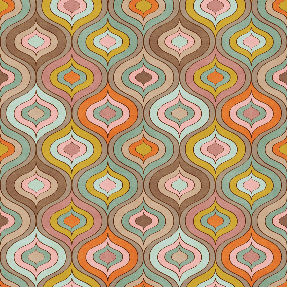 70年代の壁紙,パターン,オレンジ,黄,ライン,パターン