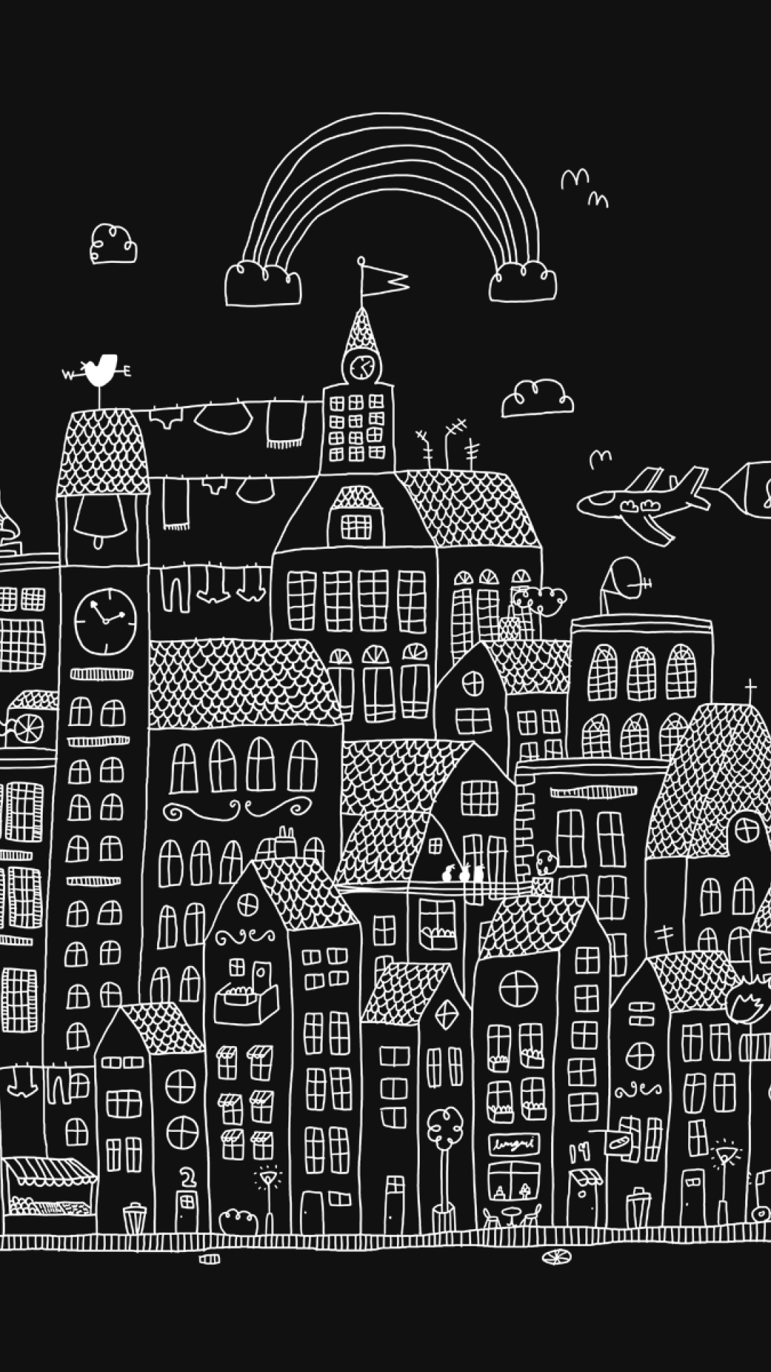 black and white iphone wallpaper,landmark,human settlement,text,city,pattern
