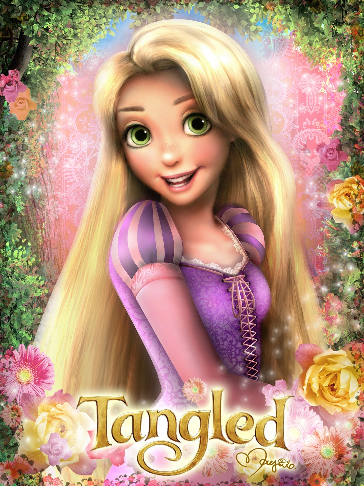 Top Princess Rapunzel Tangled Wallpaper - Tangle Rapunzel- WallpaperUse