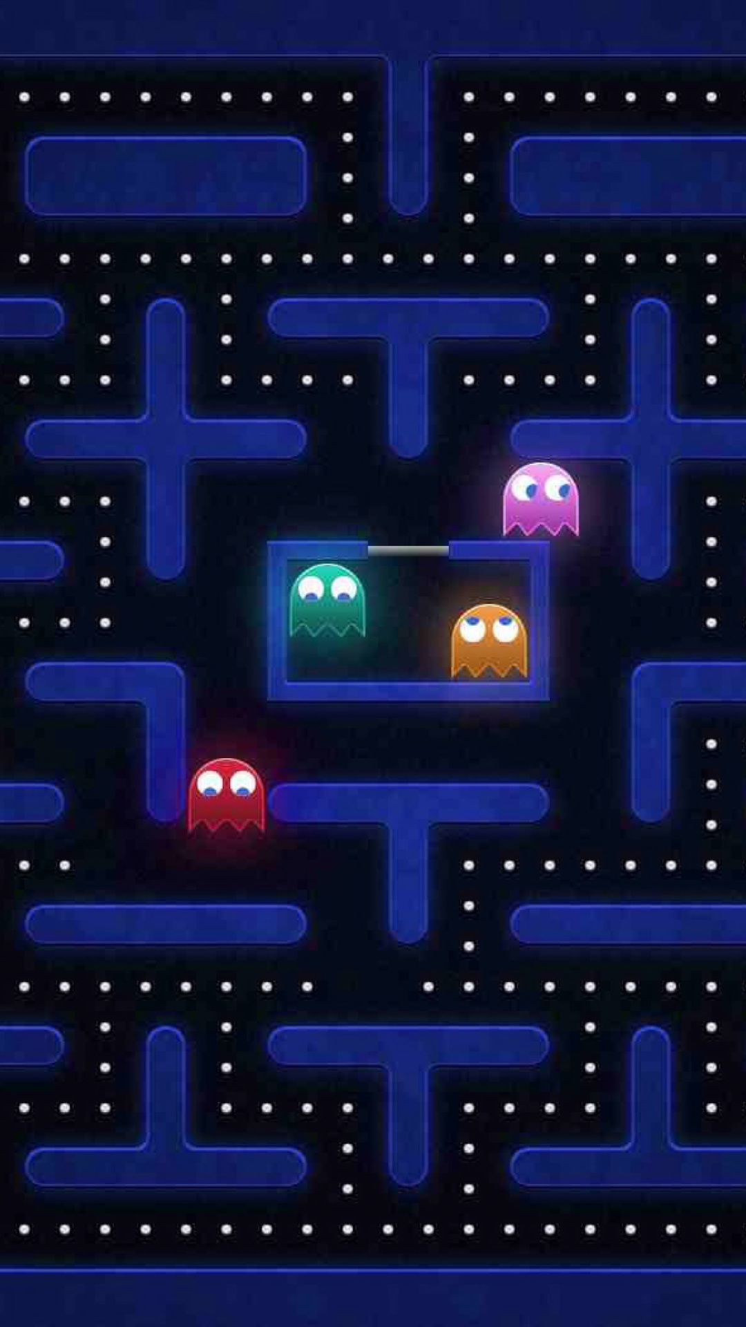 Pacman Wallpaper Blue Electric Blue Technology Font Electronics Wallpaperuse