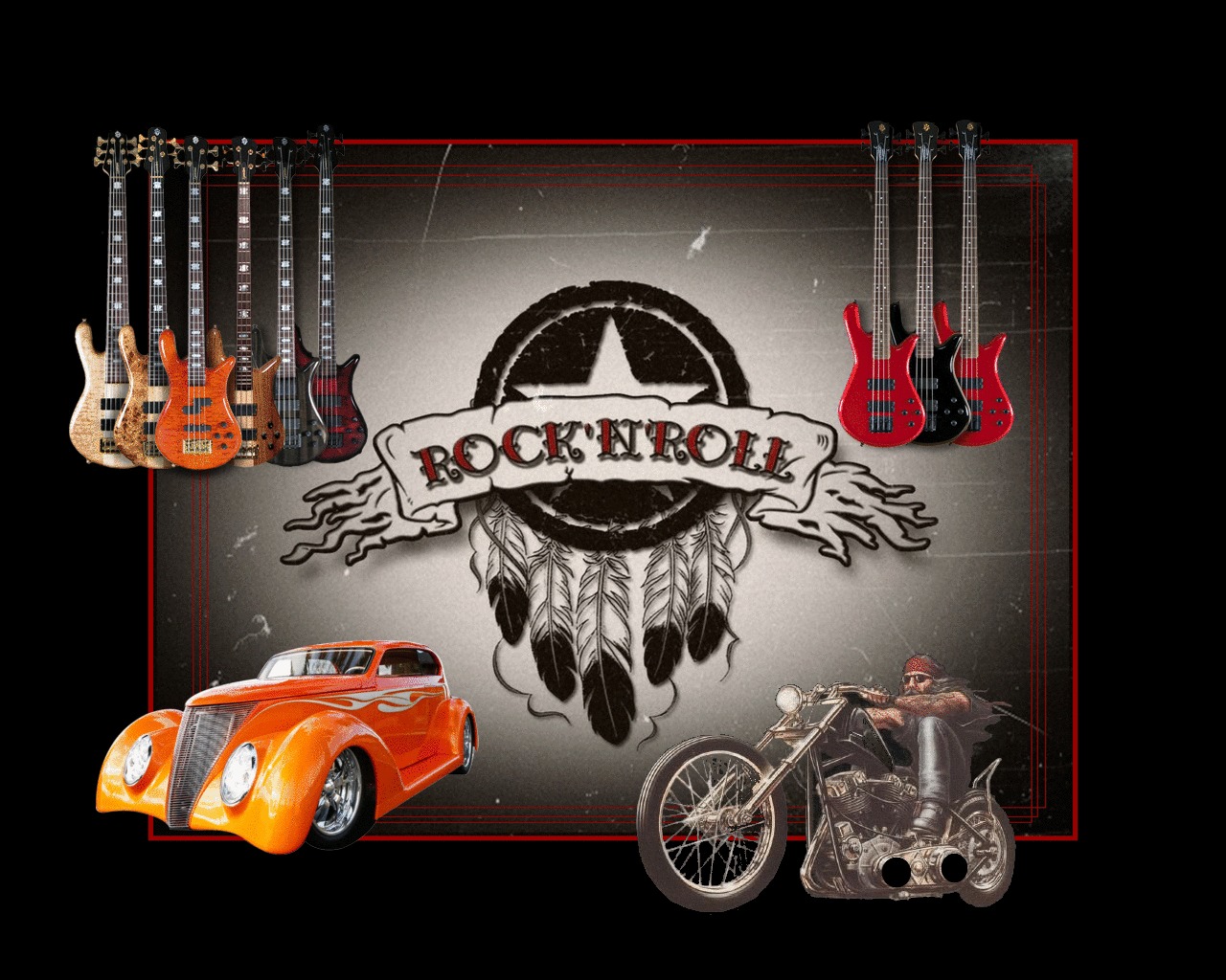 rock'n'roll tapete,fahrzeug,auto,automobilbeleuchtung,kundenspezifisches auto,oldtimer