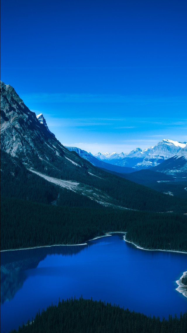carta da parati 1136x640,montagna,paesaggio naturale,natura,cielo,blu
