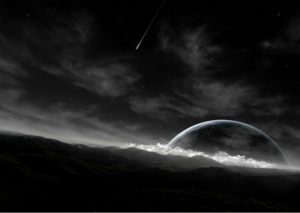 fondo de pantalla de tema oscuro,cielo,atmósfera,naturaleza,negro,en blanco y negro