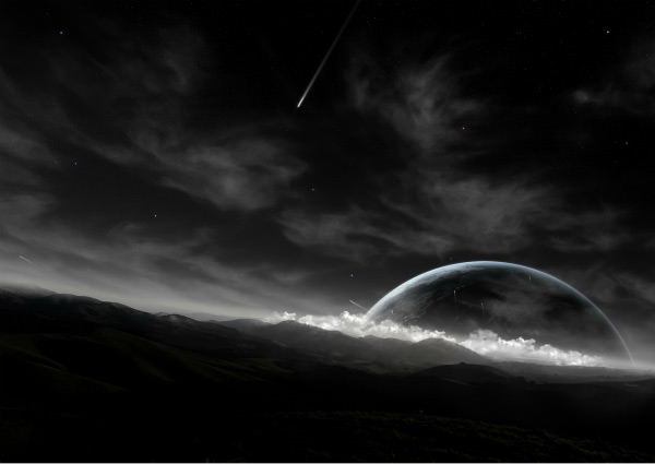 dark theme wallpaper,sky,atmosphere,nature,black,atmospheric phenomenon