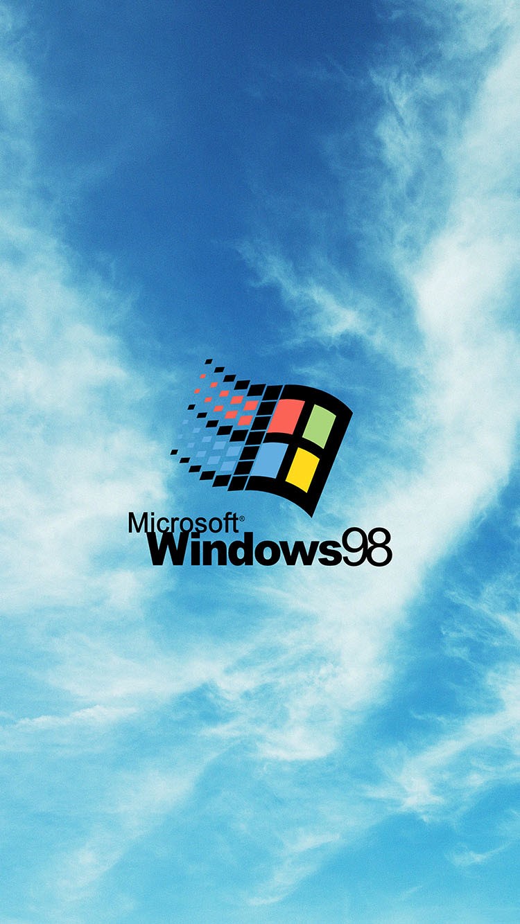 windows 98 wallpaper,sky,daytime,text,font,logo
