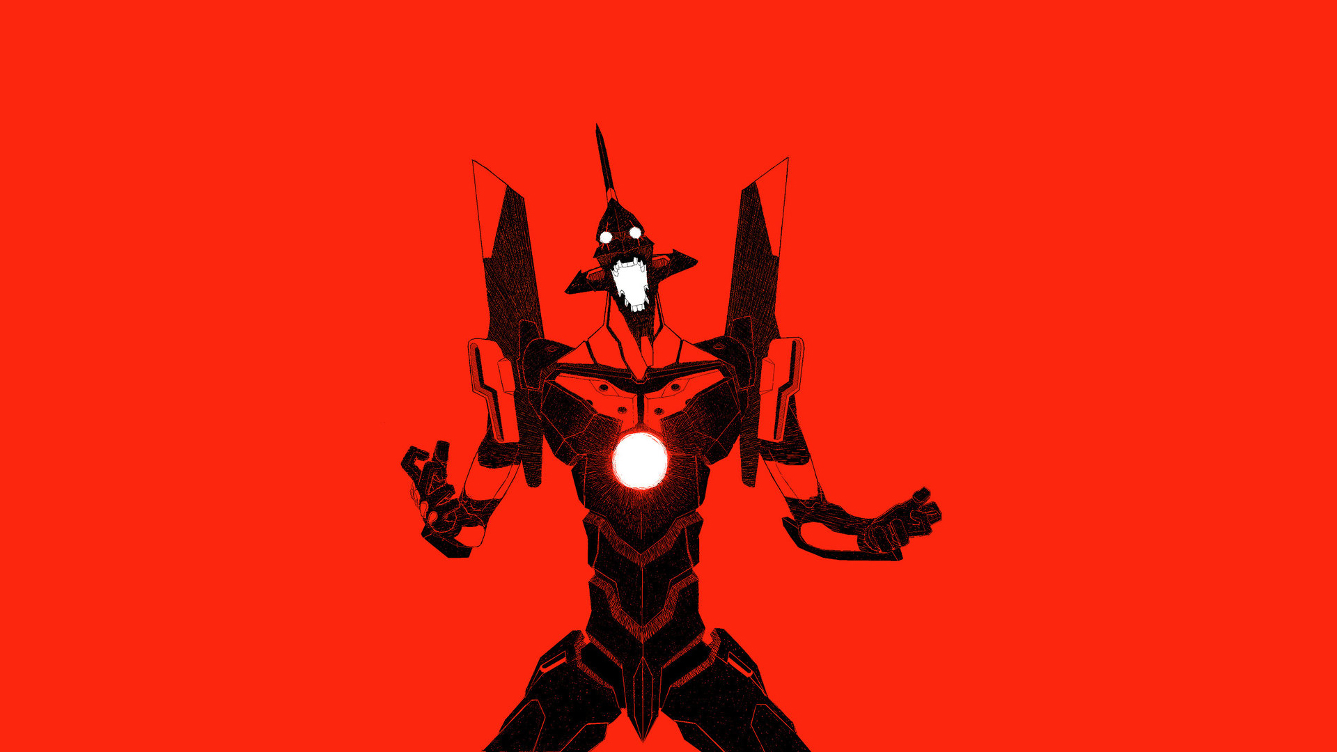 evangelion wallpaper,red,fictional character,superhero,demon,fiction
