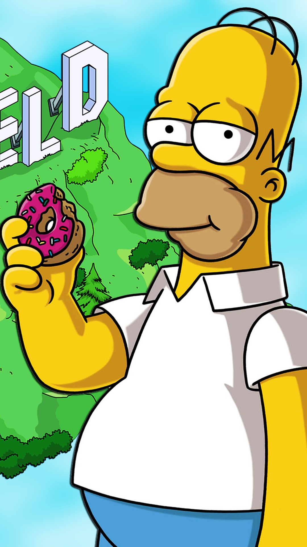 homer simpson wallpaper,cartoon,animated cartoon,clip art,illustration,fiction