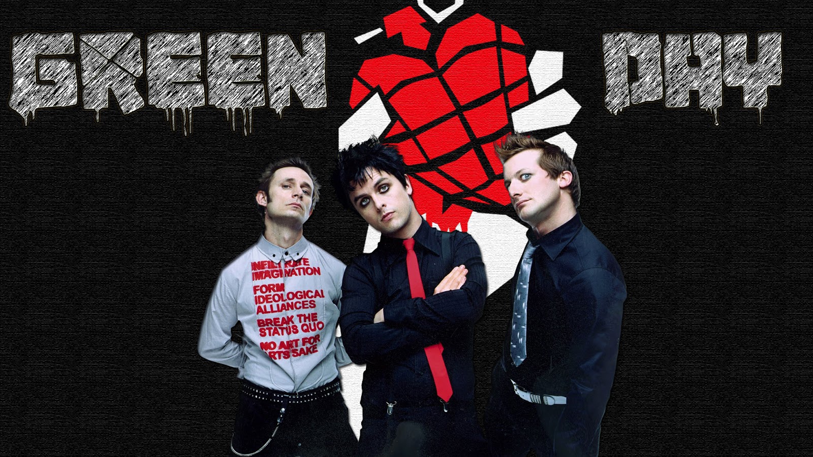green day wallpaper,font,photography,team