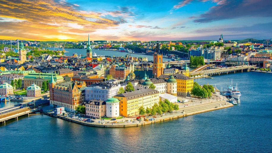 sweden wallpaper,cityscape,city,sky,metropolitan area,aerial photography