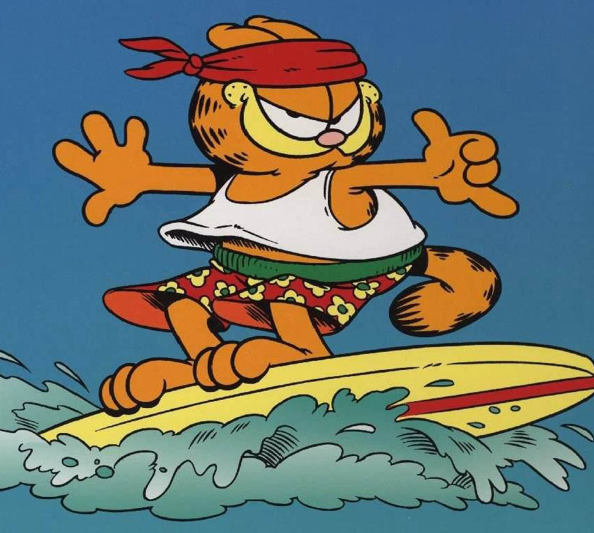 fondo de pantalla de garfield,dibujos animados,dibujos animados,paseo en barco,ilustración,clipart