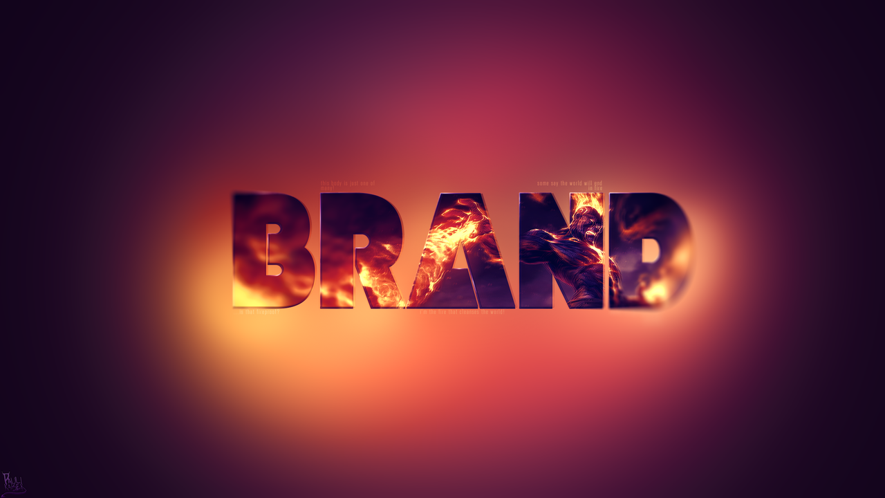 brand wallpaper,text,heat,font,light,orange