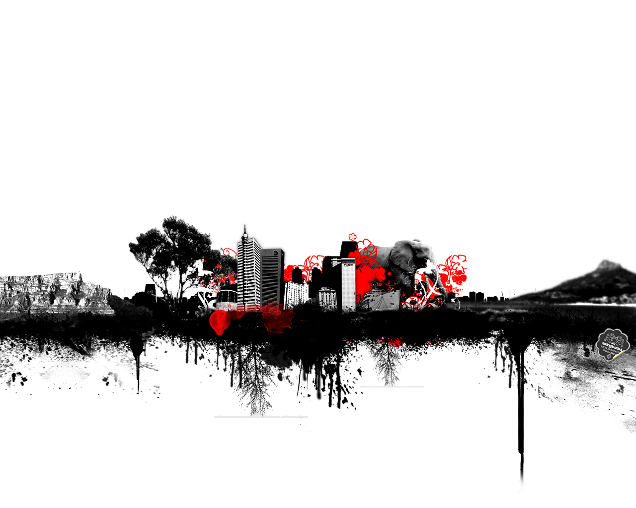 nuova carta da parati di design,rosso,città,disegno grafico,riflessione,orizzonte