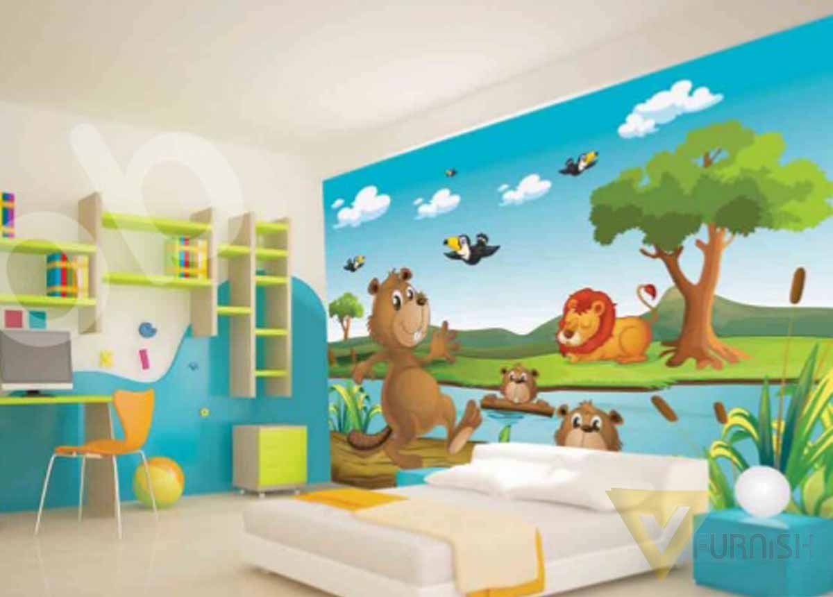 kids room wallpaper,room,wall,mural,wallpaper,interior design