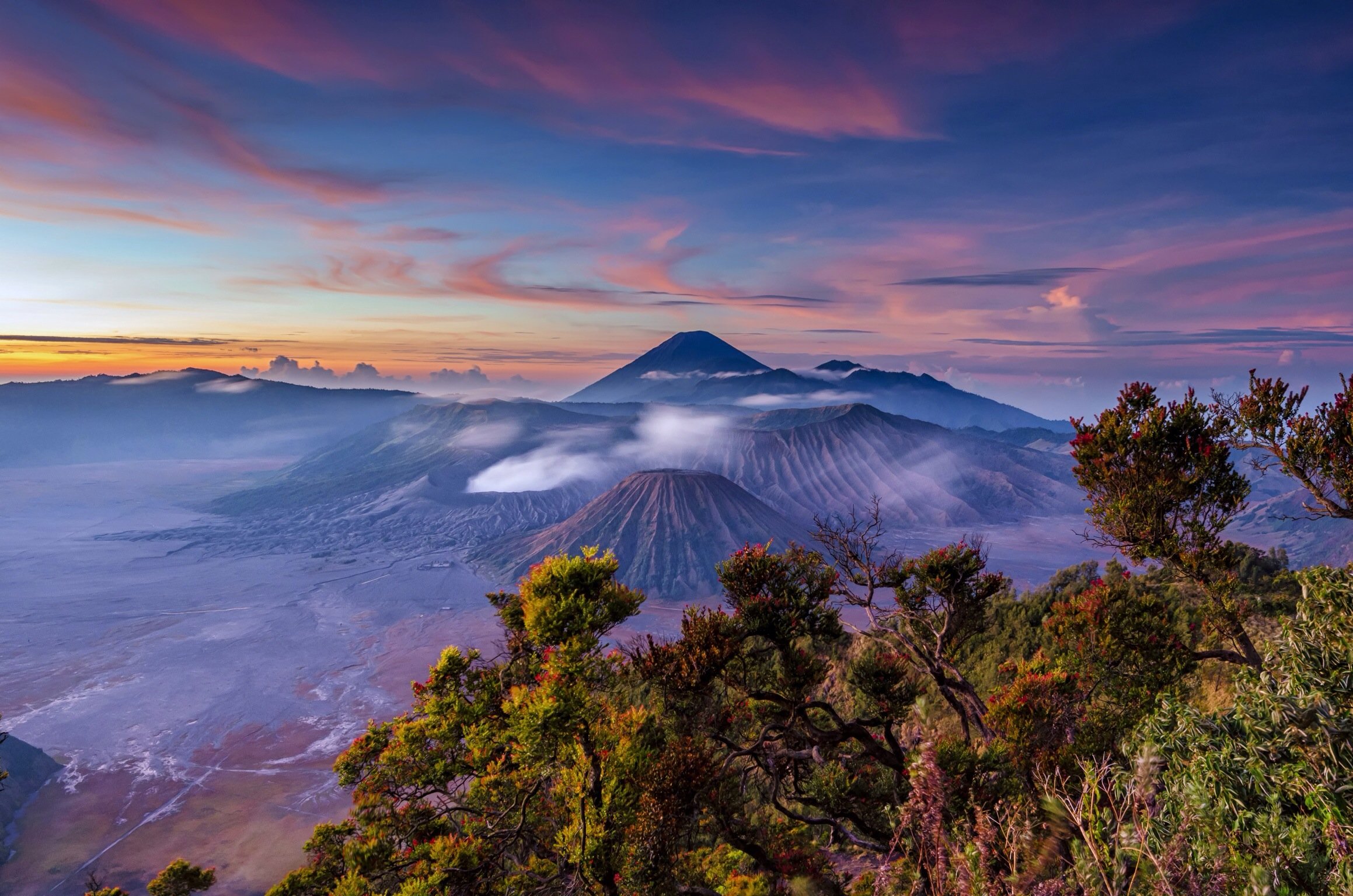 インドネシアの壁紙,空,自然,山,自然の風景,雲