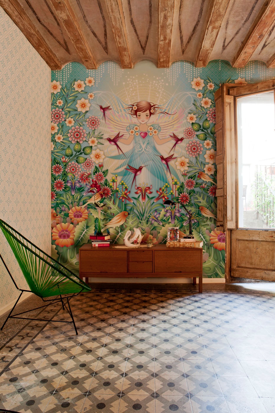 wall mural wallpaper,ceiling,interior design,room,floor,textile