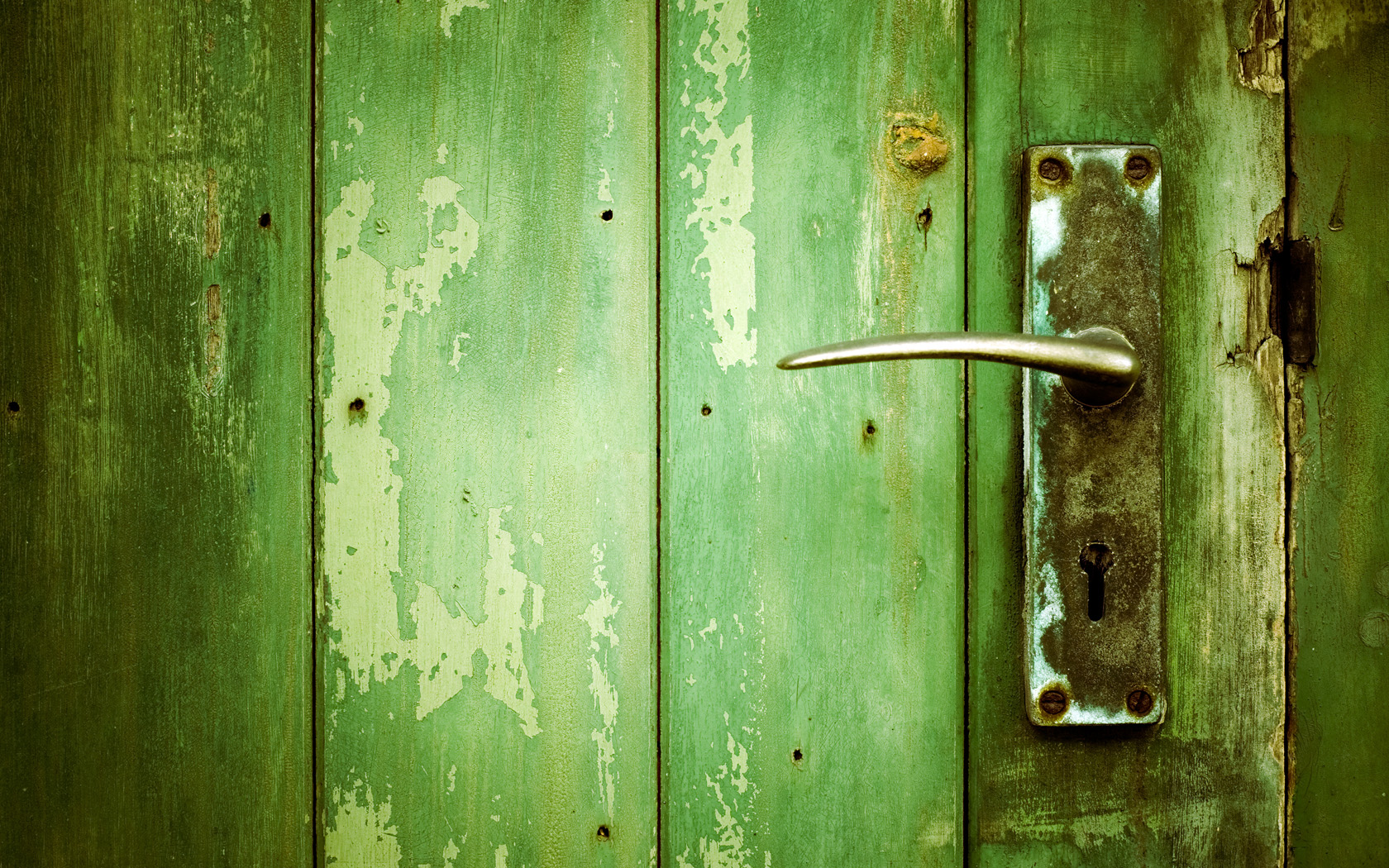 door wallpaper,green,wood,door handle,wall,door