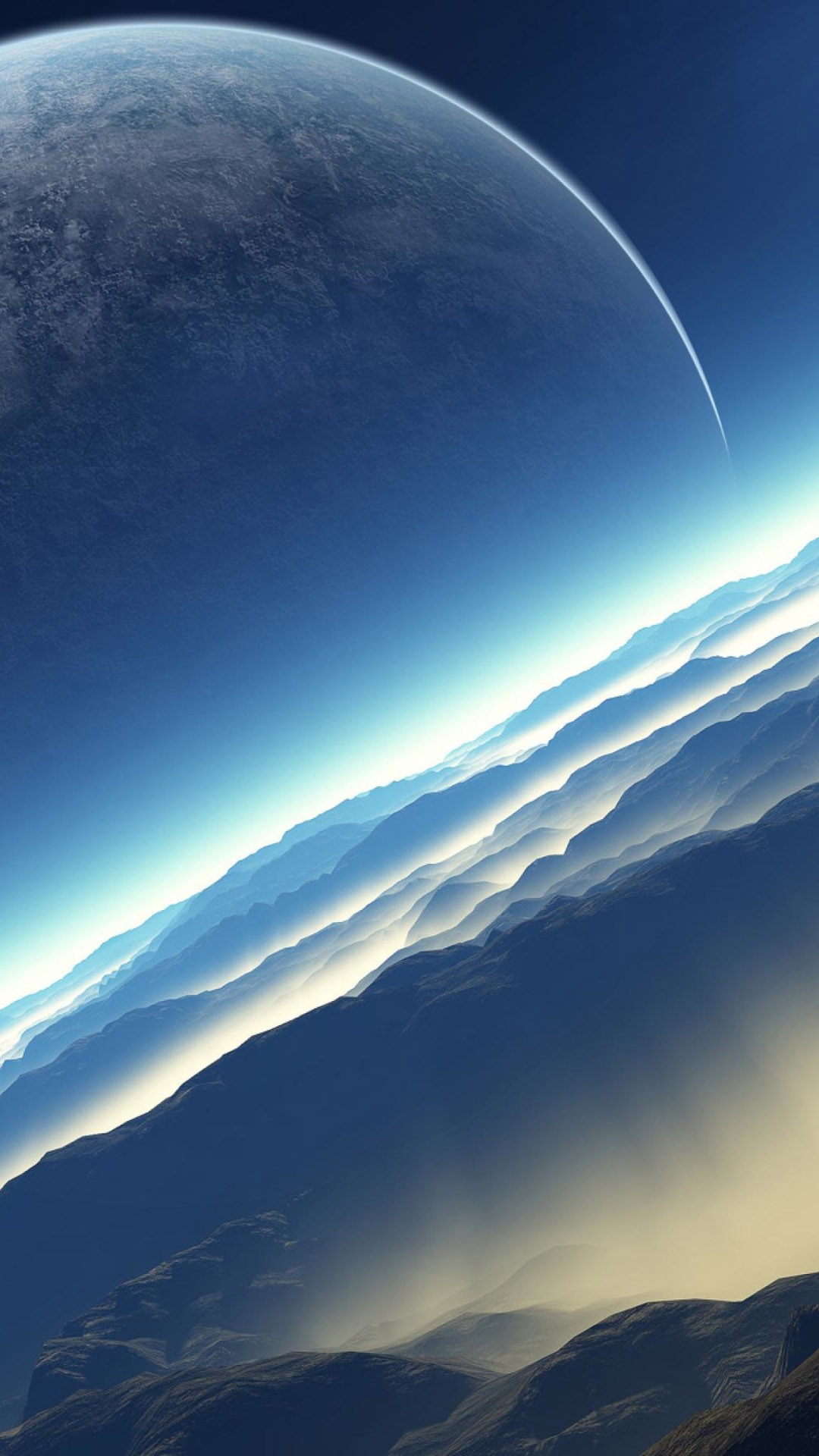 fond d'écran espace android,ciel,atmosphère,jour,cosmos,horizon