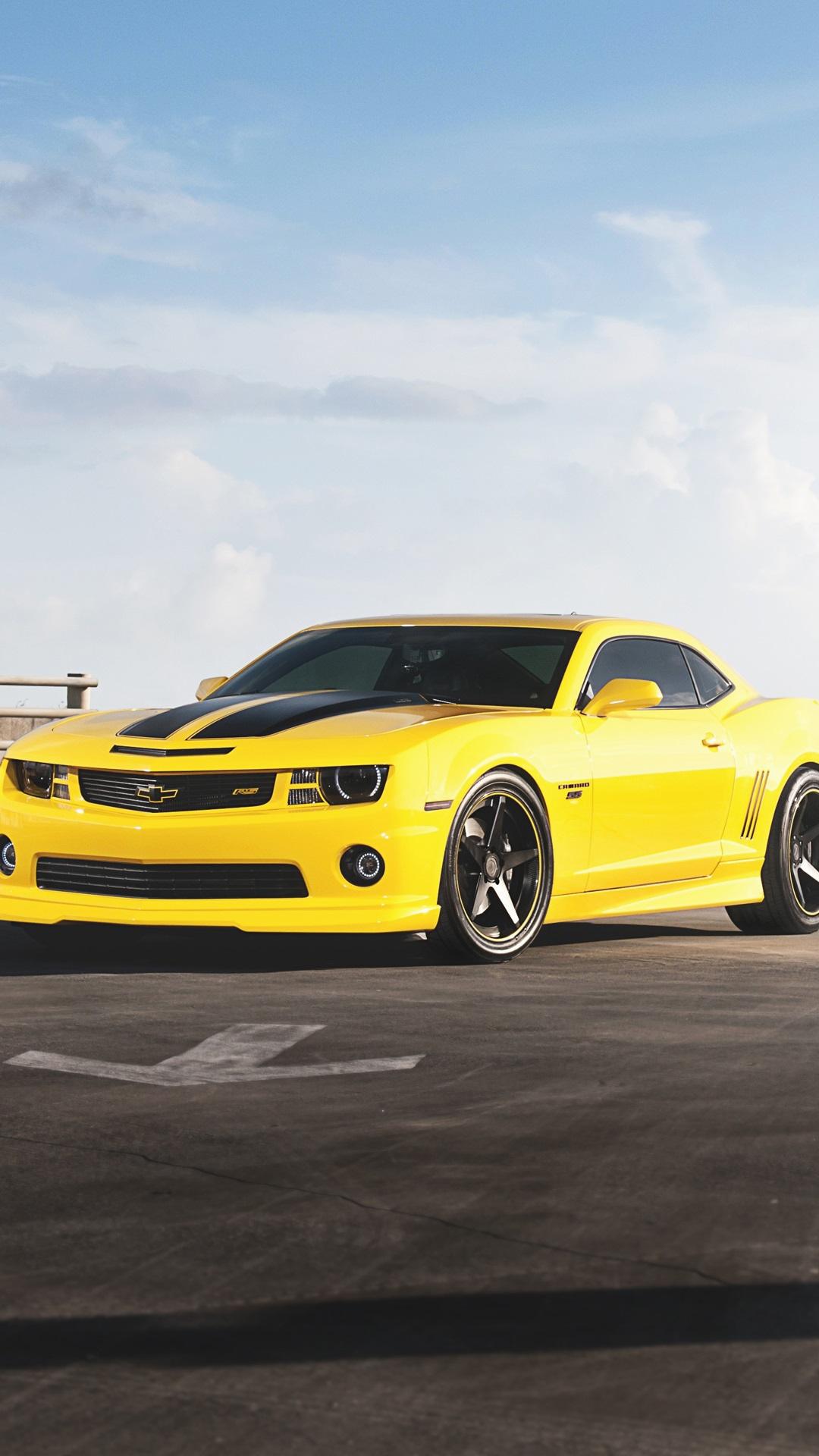 car wallpaper for android,land vehicle,vehicle,car,chevrolet camaro,yellow