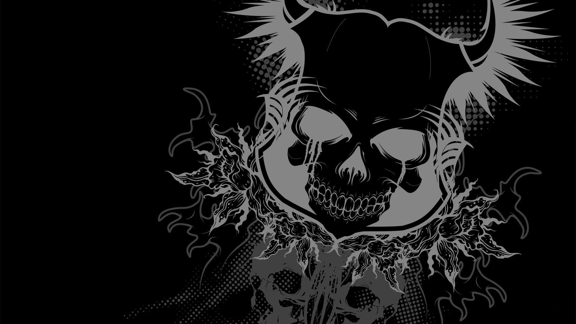 skull wallpaper hd,skull,bone,illustration,graphic design,font