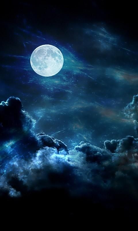 mond live wallpaper,himmel,mond,mondlicht,natur,atmosphäre